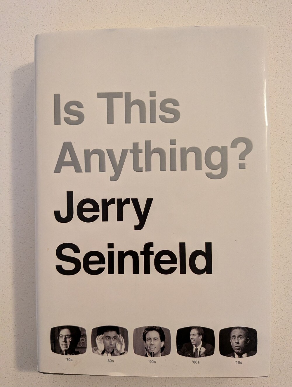 ⭐Is This Anything? Jerry Seinfeld - White Hardcover Book